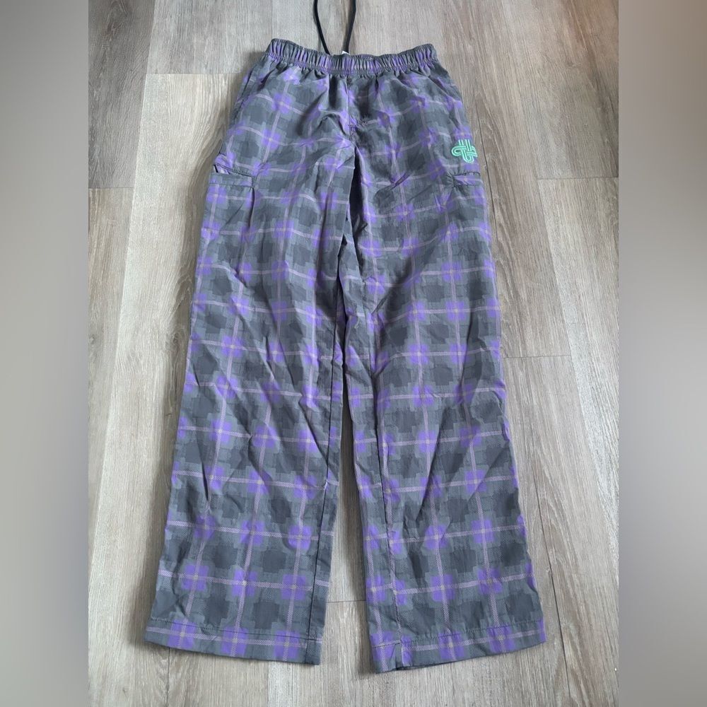 Urban outfitters Men's Gray and Purple Checkered Pants NWOT